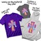 Easter DTF Transfer - Colorful Cross Purple Bow Ready To Press